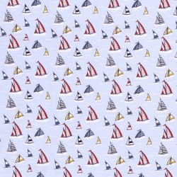 Jersey Fabric Small Boat | Wolf Fabrics