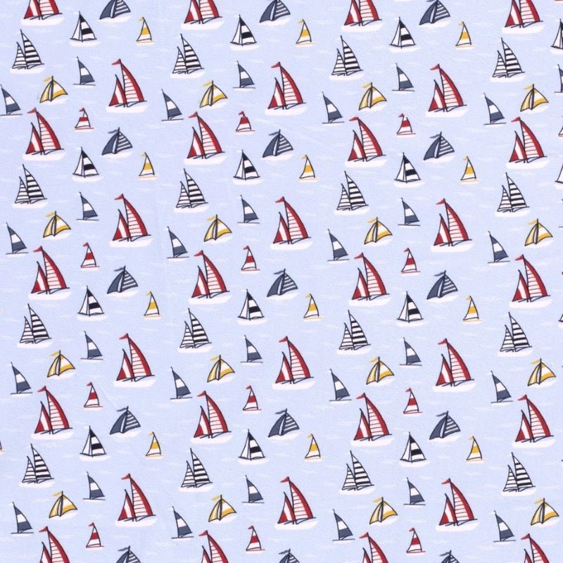 Jersey Fabric Small Boat | Wolf Fabrics