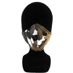 Masque protection barrière camouflage design à la mode réutilisable AFNOR | Wolf Fabrics