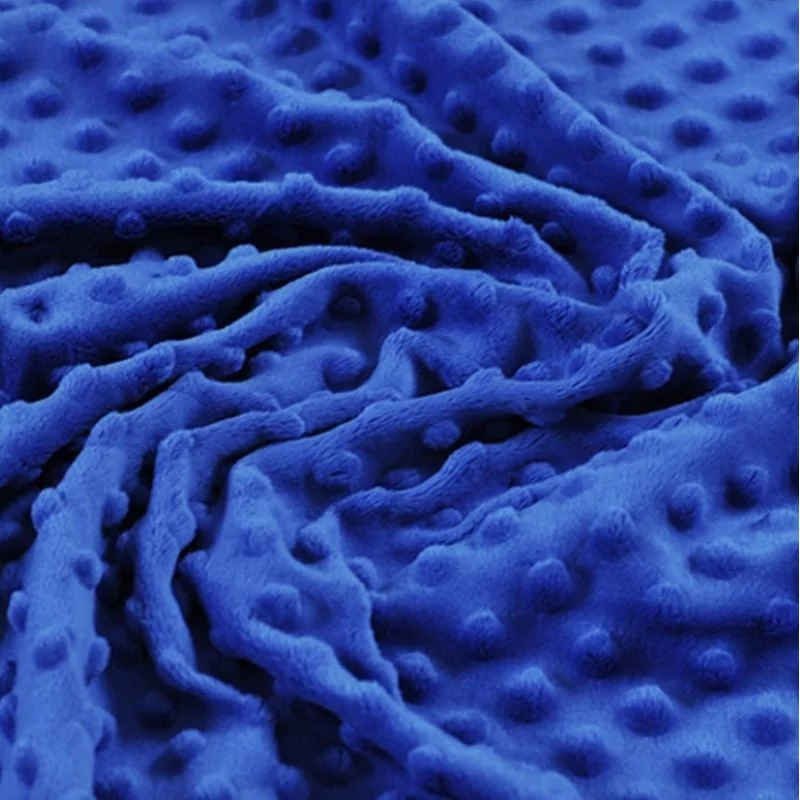Royal Blue Minky Fabric  |Wolf Fabrics