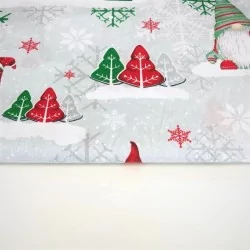 Fabric Christmas Elves Red and Green Beanies | Wolf Fabrics