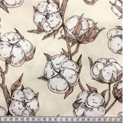 Cotton Flower Cotton Fabric | Wolf Fabrics