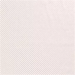 Fabric Cotton Silver Little Dots Off White Background | Wolf Fabrics