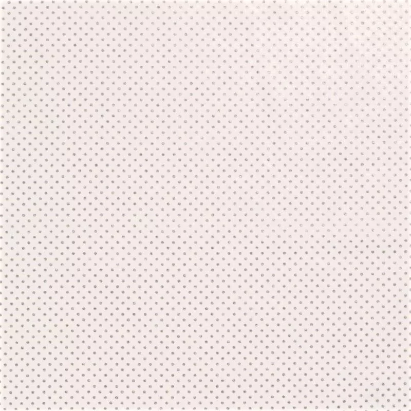 Fabric Cotton Silver Little Dots Off White Background | Wolf Fabrics