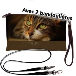 Tiger cat handbag  Clutch bag