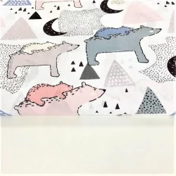 Fabric Cotton Bear and Moon | Wolf Fabrics