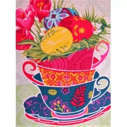 Tea Towel Easter Mug | Wolf Fabrics