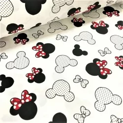 Fabric Minnie and mickey mouse big head | Wolf Fabrics