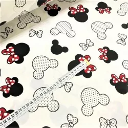 Fabric Minnie and mickey mouse big head | Wolf Fabrics