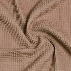 Honeycomb Fabric coffee with milk color | Wolf Fabrics