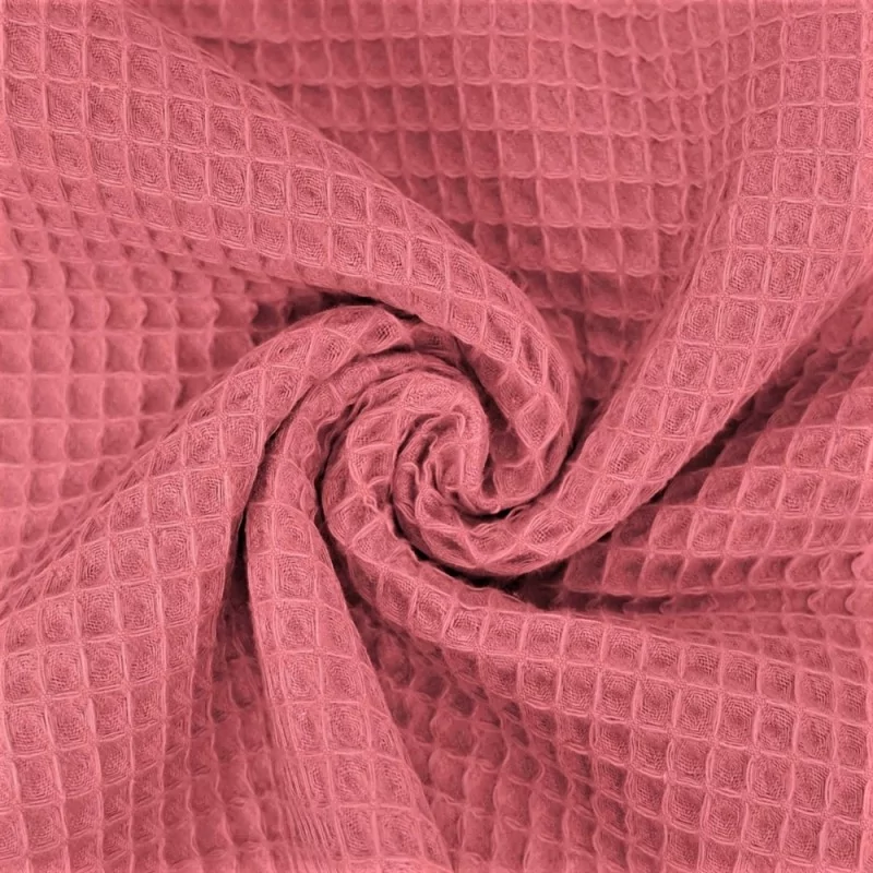 Honeycomb Fabric Antique Pink | Wolf Fabrics
