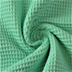 Honeycomb Fabric Turquoise Green| Wolf Fabrics