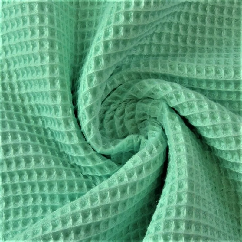 Honeycomb Fabric Turquoise Green| Wolf Fabrics