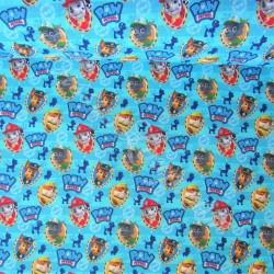 Fabric Cotton Paw Patrol Blue Background | Wolf Fabrics