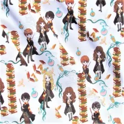 Fabric Cotton Harry Potter, Hermione and the Students of Hogwarts | Wolf Fabrics