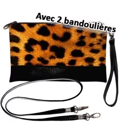 Leopard handbag  Clutch bag