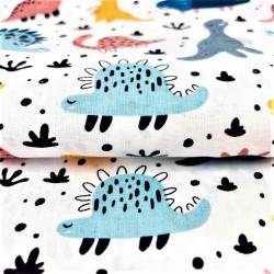Little Dinosaurs Cotton Fabric | Wolf Fabrics