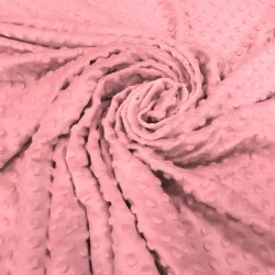 Minky fabric Old Pink  |Wolf Fabrics