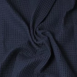 Honeycomb Fabric Color navy blue| Wolf Fabrics
