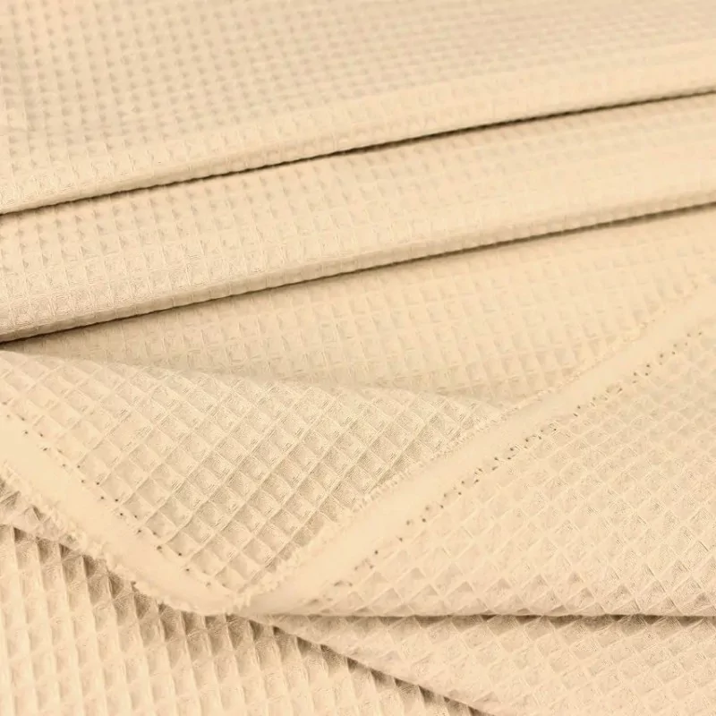 Honeycomb Fabric Color Beige| Wolf Fabrics
