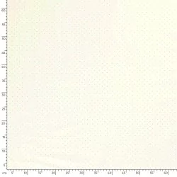 Fabric Cotton Golden Little Dots 2mm Off White Background | Wolf Fabrics