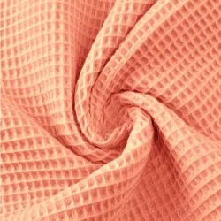 Honeycomb Fabric Color Peach | Wolf Fabrics
