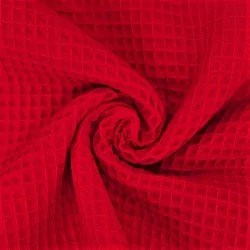 Honeycomb Fabric Color Red | Wolf Fabrics