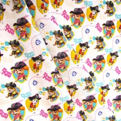 Fabric Cotton PAW Patrol Pirate White Background | Wolf Fabrics