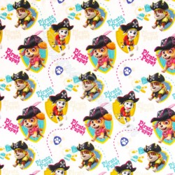 Fabric Cotton Paw Patrol Pirate White Background | Wolf Fabrics