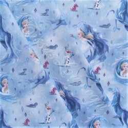 Fabric Cotton Frozen 2 Elsa and Water Horse Nokk Disney | Fabrics Wolf