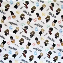 Fabric Cotton Harry potter white background | Wolf Fabrics
