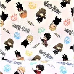 Fabric Cotton Harry potter white background | Wolf Fabrics