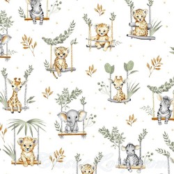 Fabric Savannah Animals on...