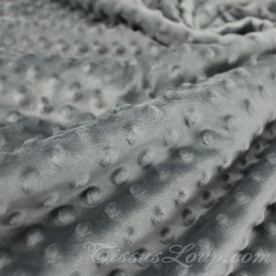 Minky fabric Grey  |Wolf Fabrics