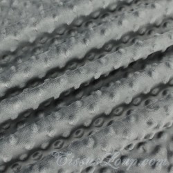 Minky fabric Grey  |Wolf Fabrics