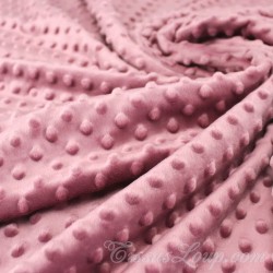 Minky fabric Old Pink  |Wolf Fabrics