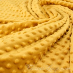 Minky fabric Mustard color | Wolf Fabrics