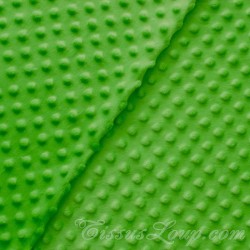 Minky fabric Parrot Green |Wolf Fabrics