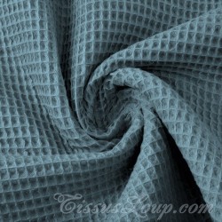 Honeycomb Fabric Blue Grey | Wolf Fabrics