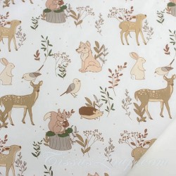 Fabric Cotton Wolf and his Animal Friends | Wolf Fabrics