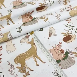 Fabric Cotton Wolf and his Animal Friends | Wolf Fabrics