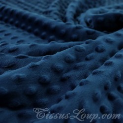 Fabric Minky Navy Blue  |Wolf Fabrics