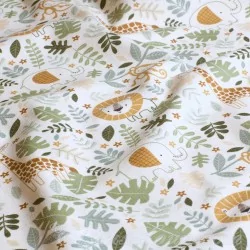 Jersey Fabric Savannah Animals | Wolf Fabrics