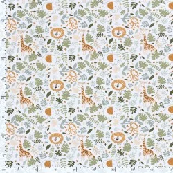 Jersey Fabric Savannah Animals | Wolf Fabrics