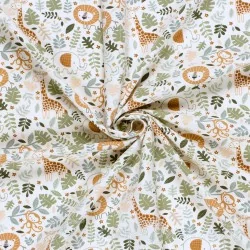 Jersey Fabric Savannah Animals | Wolf Fabrics