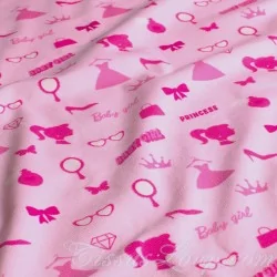 Jersey Fabric Baby Girl Princess | Wolf Fabrics