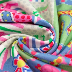 Fabric Jersey Cotton Peppa Pig Patchwork | Wolf Fabrics