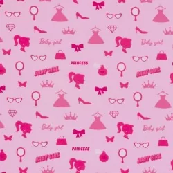 Jersey Fabric Baby Girl Princess | Wolf Fabrics