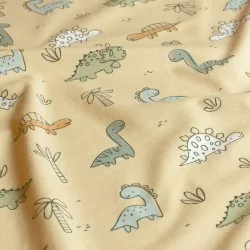 Fabric Jersey Cotton Dinosaurs | Wolf Fabrics