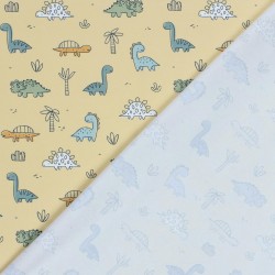 Fabric Jersey Cotton Dinosaurs | Wolf Fabrics